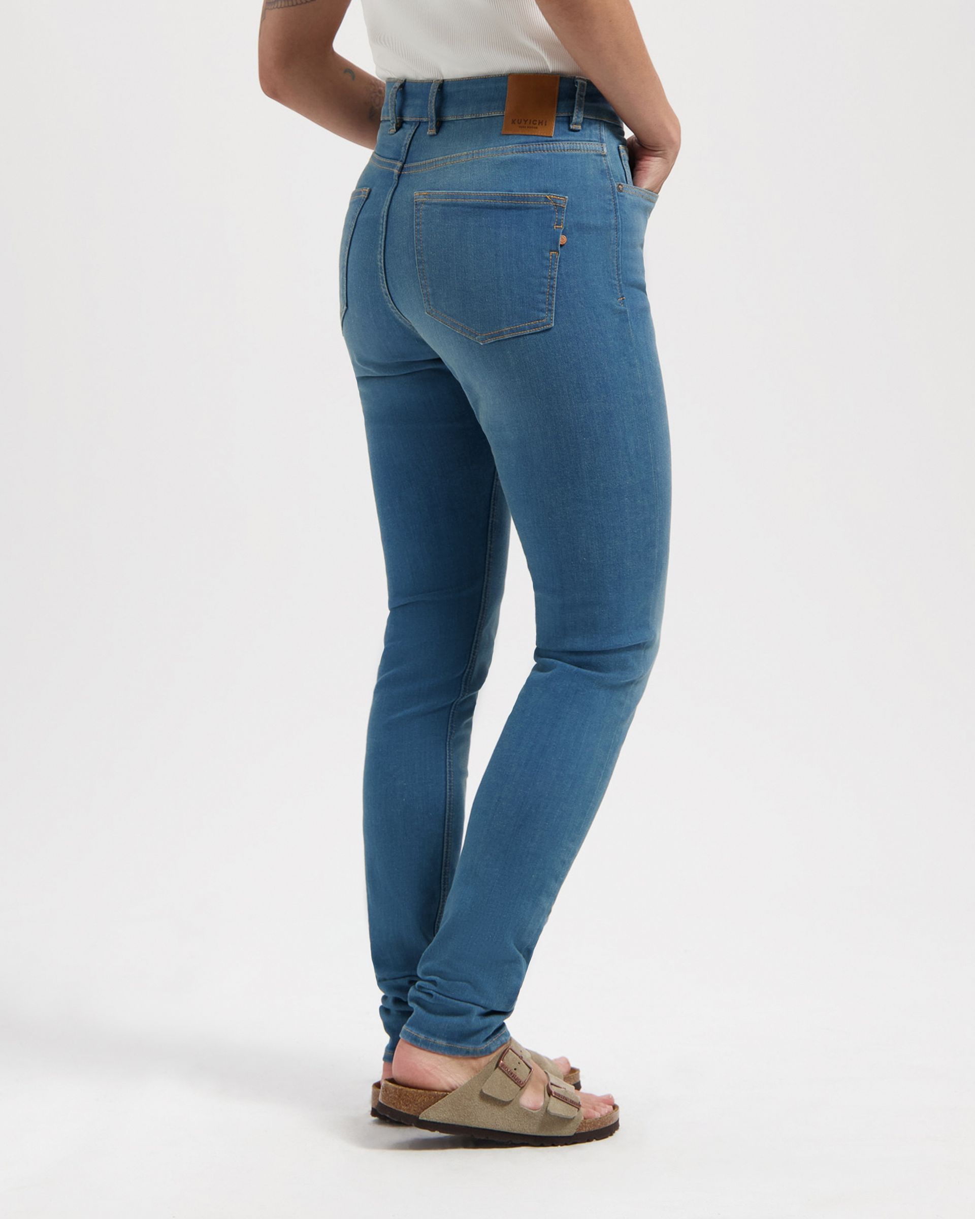 Kuyichi womens vegan Jeans Carey High Rise Skinny Essential